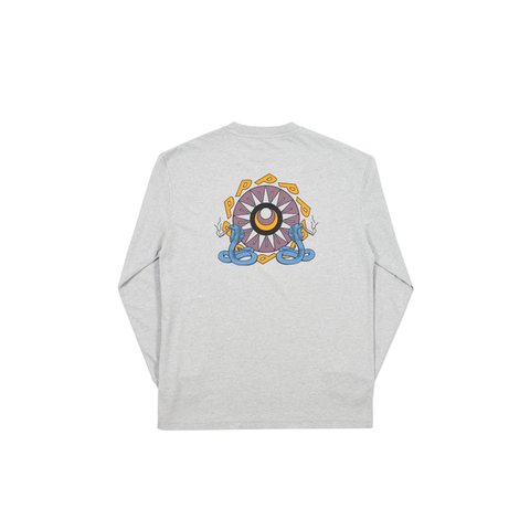 Palace BUNNING SNAKE LONGSLEEVE GREY MARL - Colorway