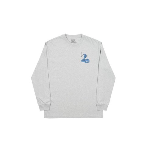 Palace BUNNING SNAKE LONGSLEEVE GREY MARL