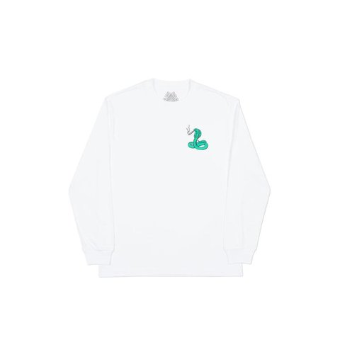 Palace BUNNING SNAKE LONGSLEEVE WHITE