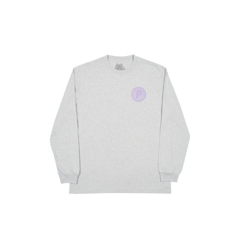 Palace PIRCULAR LONGSLEEVE GREY MARL