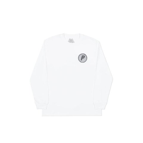 Palace PIRCULAR LONGSLEEVE WHITE