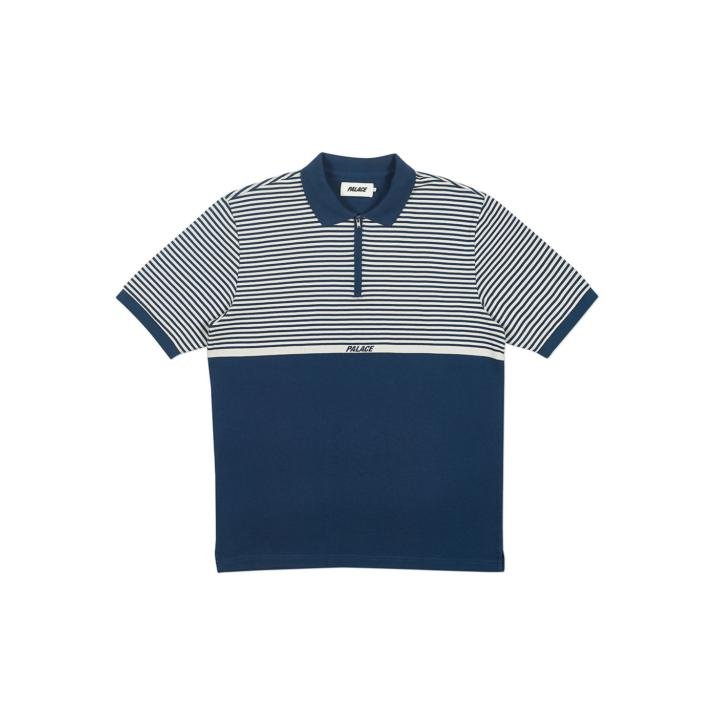 H STRIPE POLO BLUE