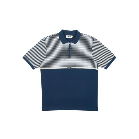 Palace H STRIPE POLO BLUE