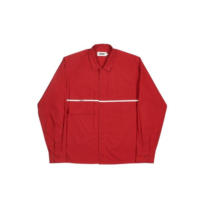 S-PLAKET OVERSHIRT RED