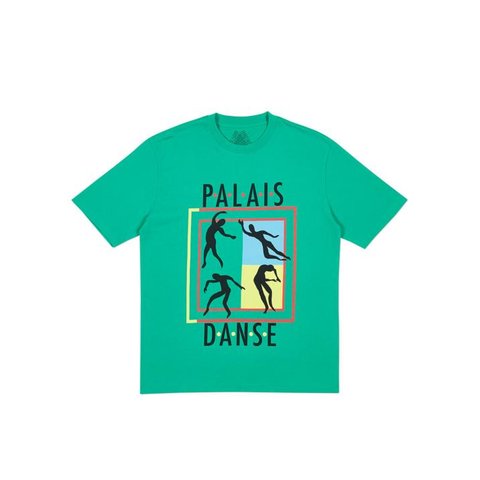 Palace DANSE-CREW T-SHIRT POOL GREEN