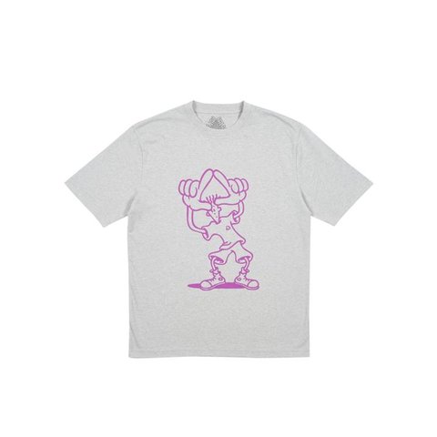 Palace FIZZY T-SHIRT GREY MARL
