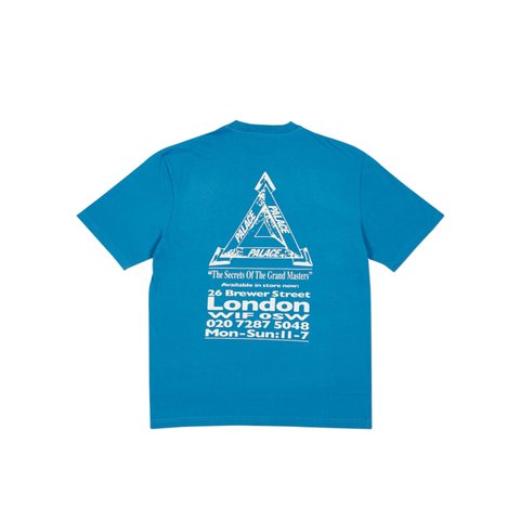 Palace GRAND MASTER T-SHIRT BLUE - Colorway