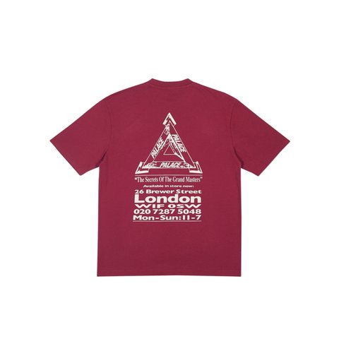 Palace GRAND MASTER T-SHIRT CHERRY RED - Colorway