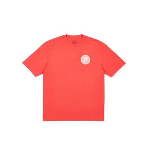 Palace PIRCULAR T-SHIRT LIGHT RED