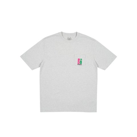 Palace P(ISS) HEAD T-SHIRT GREY MARL