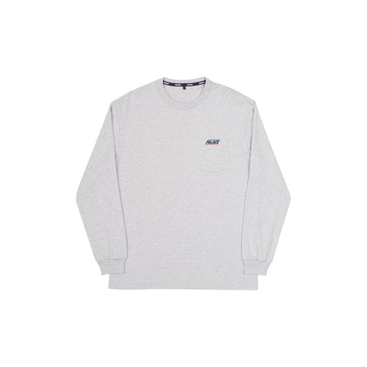 BASICALLY A POCKET LONGSLEEVE GREY MARL
