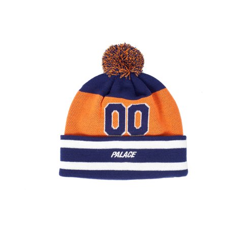 Palace ZERO ZERO BEANIE NAVY / ORANGE - Colorway