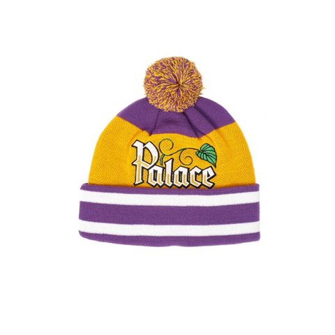 Palace ZERO ZERO BEANIE PURPLE / YELLOW