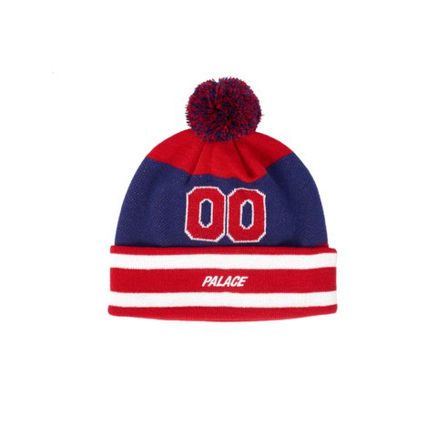 Palace ZERO ZERO BEANIE RED / BLUE - Colorway