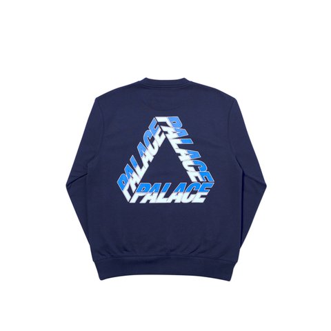 Palace SPLIT P3 CREW NAVY - Colorway