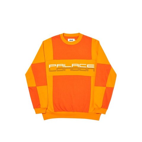 Palace CUT MIT SEW CREW ORANGE
