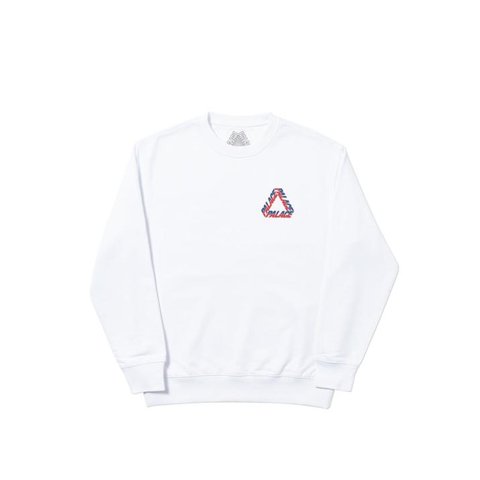 Palace SPLIT P3 CREW WHITE