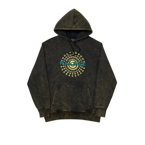Palace PIRCLE HOOD BLACK ACID WASH