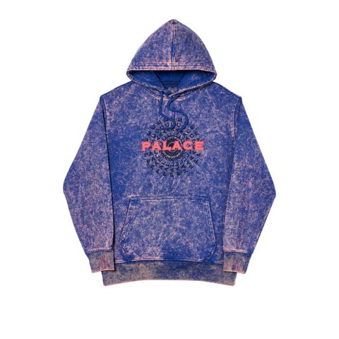 Palace PIRCLE HOOD BLUE ACID WASH