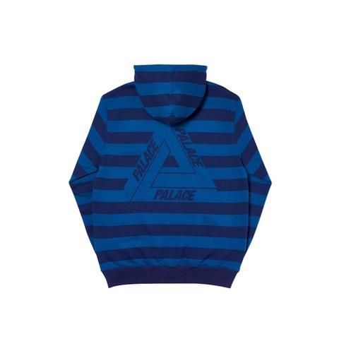 Palace TRI-STRIPE-ZIP HOOD BLUE / NAVY - Colorway