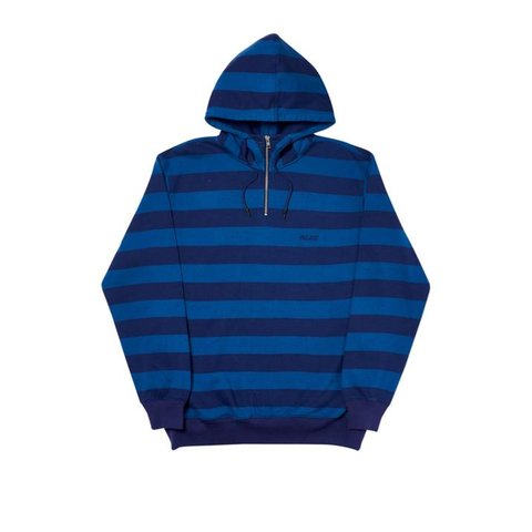 Palace TRI-STRIPE-ZIP HOOD BLUE / NAVY