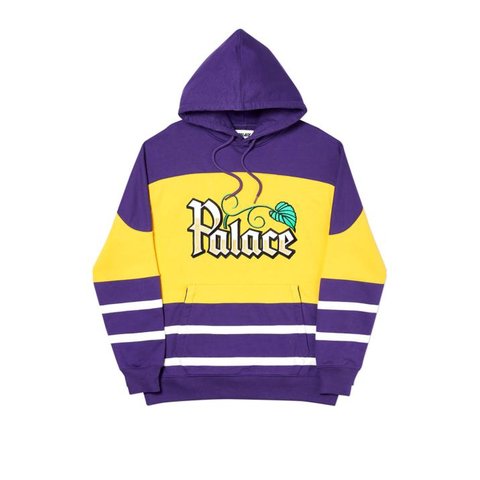 Palace ZERO ZERO HOOD PURPLE / YELLOW