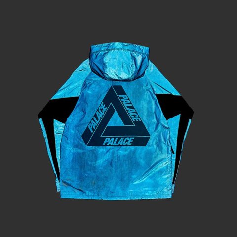 Palace PALACE-2019-AUTUMN-JACKET-DEFLECTOR-BLUE-REFLECTIVE-SIDE-2485