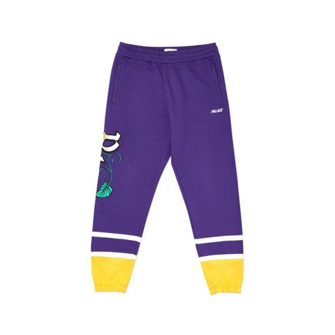 Palace ZERO ZERO JOGGER PURPLE / YELLOW