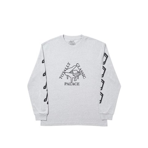 Palace CLASSIC LONGSLEEVE GREY MARL