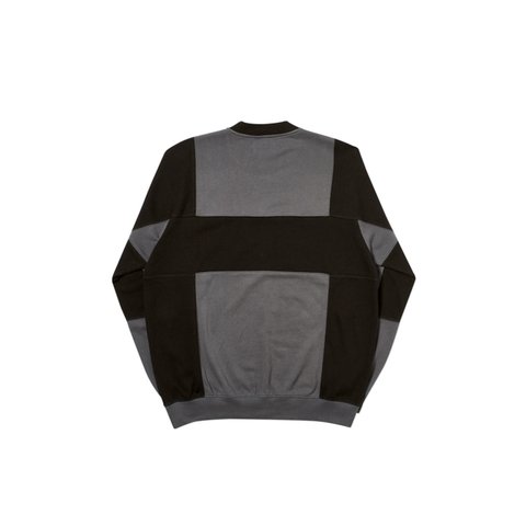 Palace CUT MIT SEW CREW OFF BLACK - Colorway