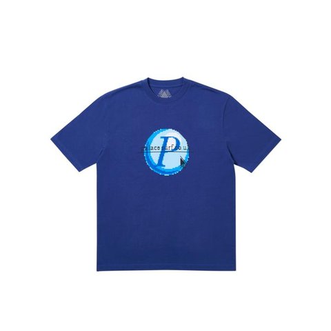 Palace LOG ON T-SHIRT BLUE