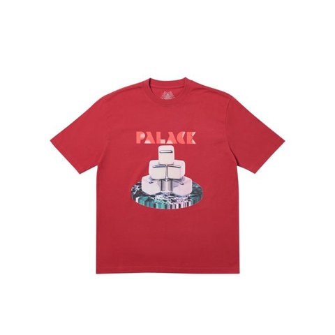 Palace CUBES T-SHIRT DARK RED