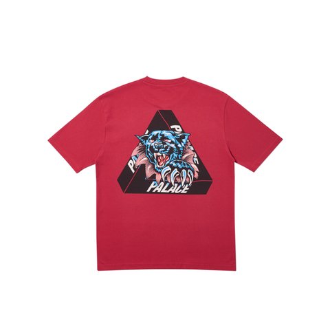 Palace RIPPED T-SHIRT DARK RED - Colorway