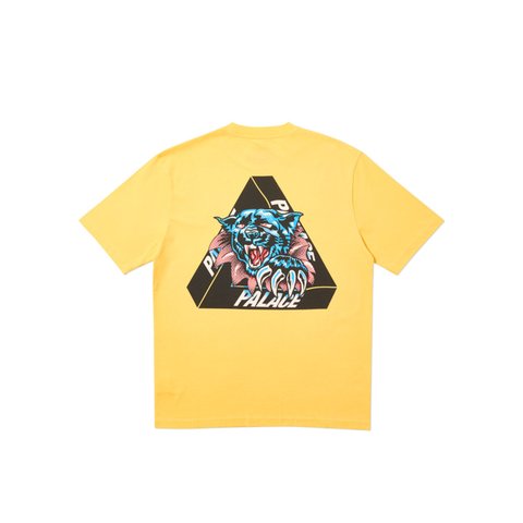 Palace RIPPED T-SHIRT YELLOW - Colorway