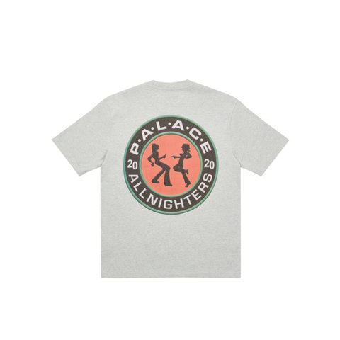 Palace ALL NIGHTERS T-SHIRT GREY MARL - Colorway