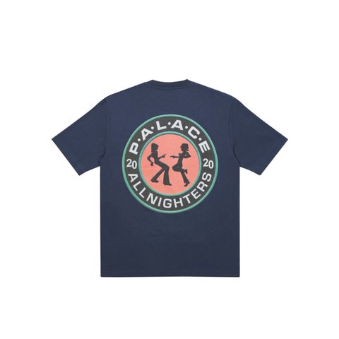 Palace ALL NIGHTERS T-SHIRT NAVY - Colorway