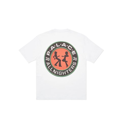Palace ALL NIGHTERS T-SHIRT WHITE - Colorway