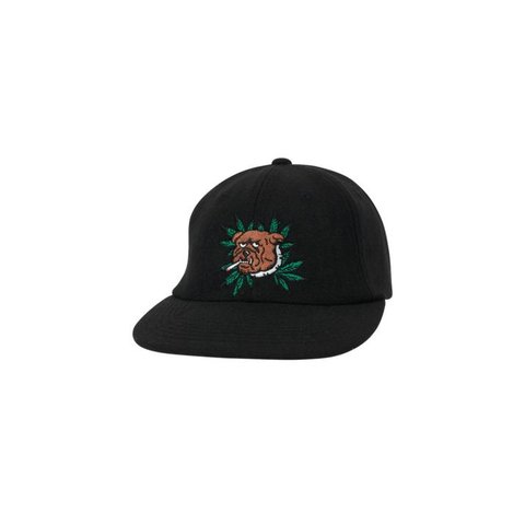 WEED BULLDOG WOOL 6-PANEL BLACK