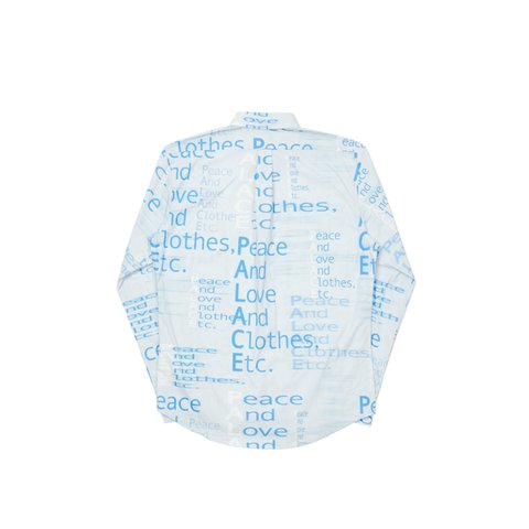 Palace THIS IS WHAT PALACE STANDS FOR SHIRT BLUE - Colorway