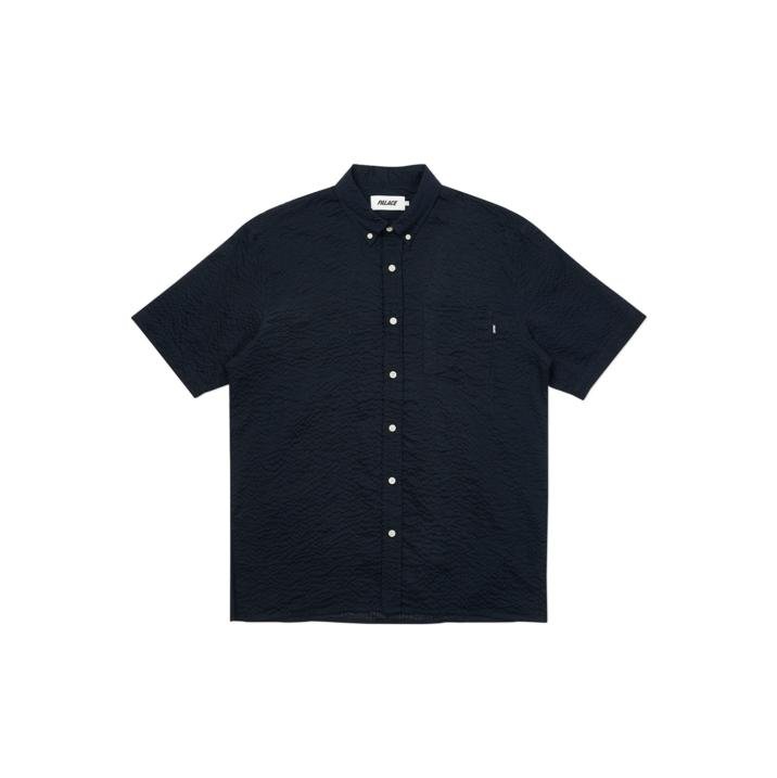 SHORT SLEEVE SUCKER SHIRT NAVY