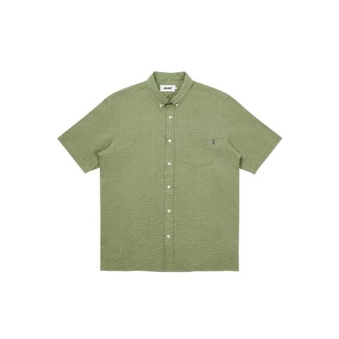SHORT SLEEVE SUCKER SHIRT OLIVE