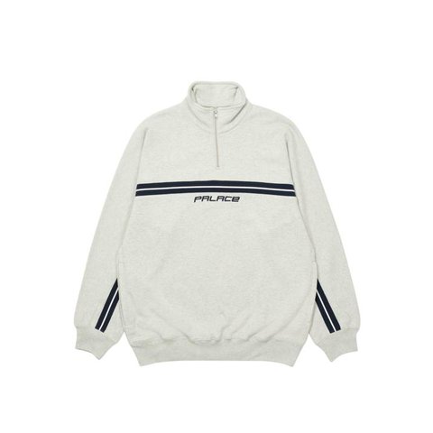 INSERT 1/4 ZIP GREY MARL