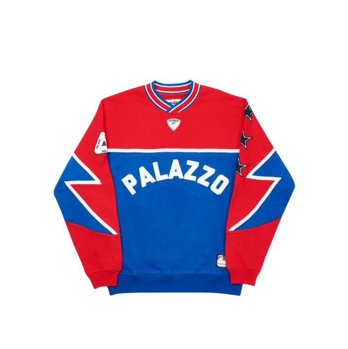 PALAZZO CREW RED / BLUE