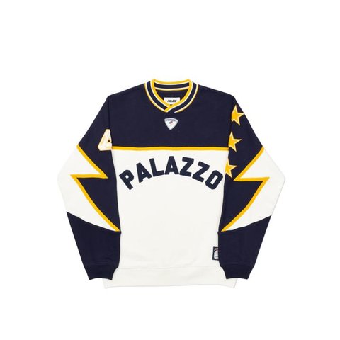 PALAZZO CREW NAVY / WHITE