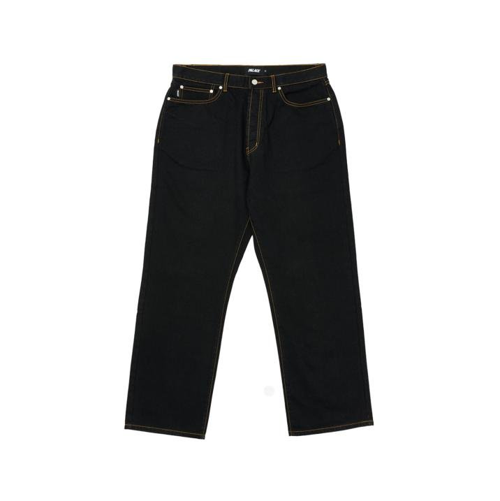PALACE BAGGIES JEAN BLACK STONEWASH