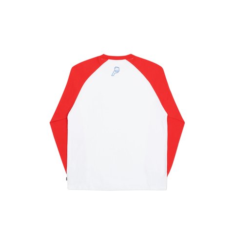Palace PALACE SPITFIRE P-FIRE LONGSLEEVE WHITE / RED - Colorway