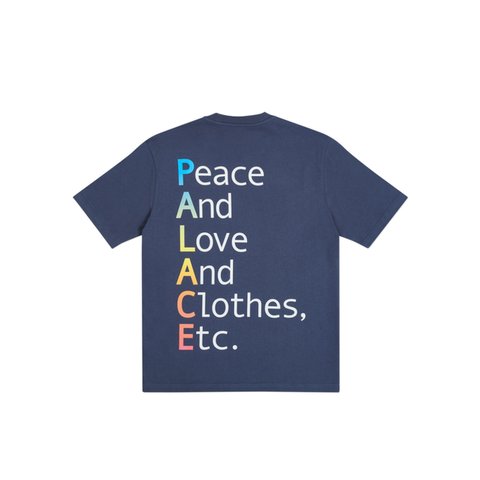 Palace THIS IS WHAT PALACE STANDS FOR T-SHIRT NAVY - Colorway