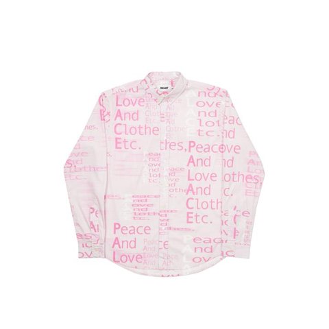 THIS IS WHAT PALACE STANDS FOR SHIRT PINK