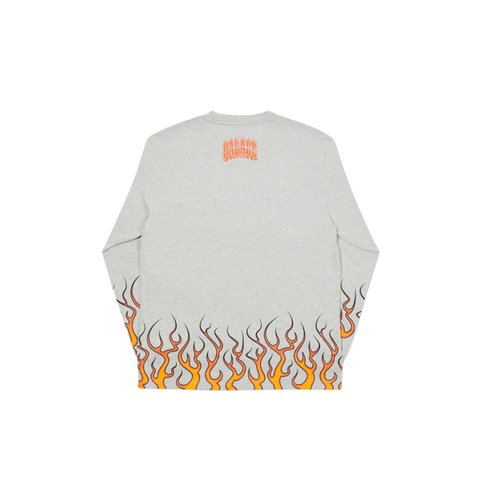Palace RAVEDIGGER LONGSLEEVE GREY MARL - Colorway