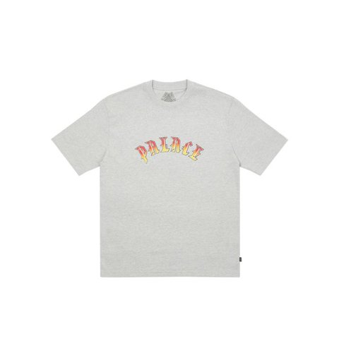 PALACE SPITFIRE P-FIRE T-SHIRT GREY MARL